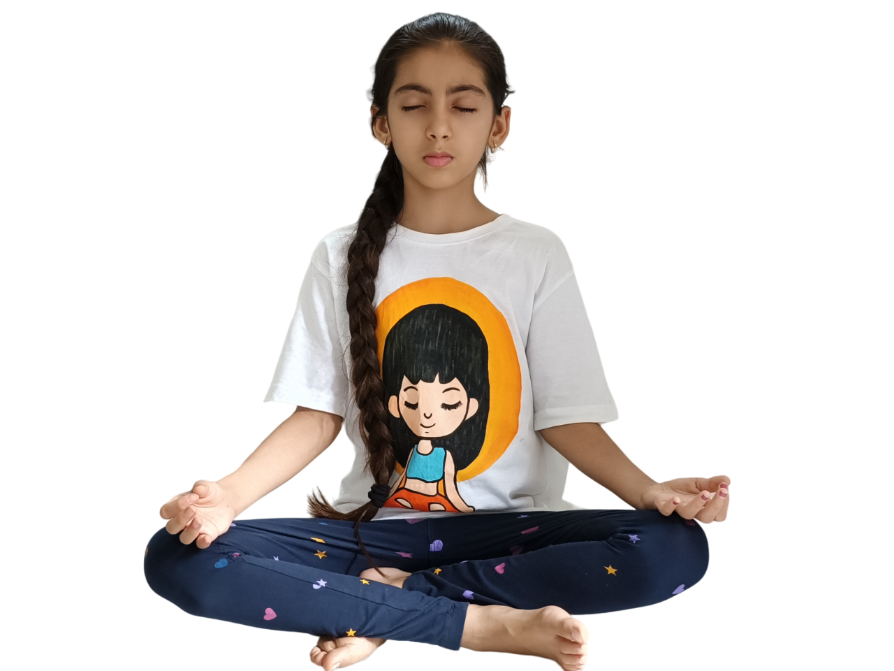 Girl learning abacus